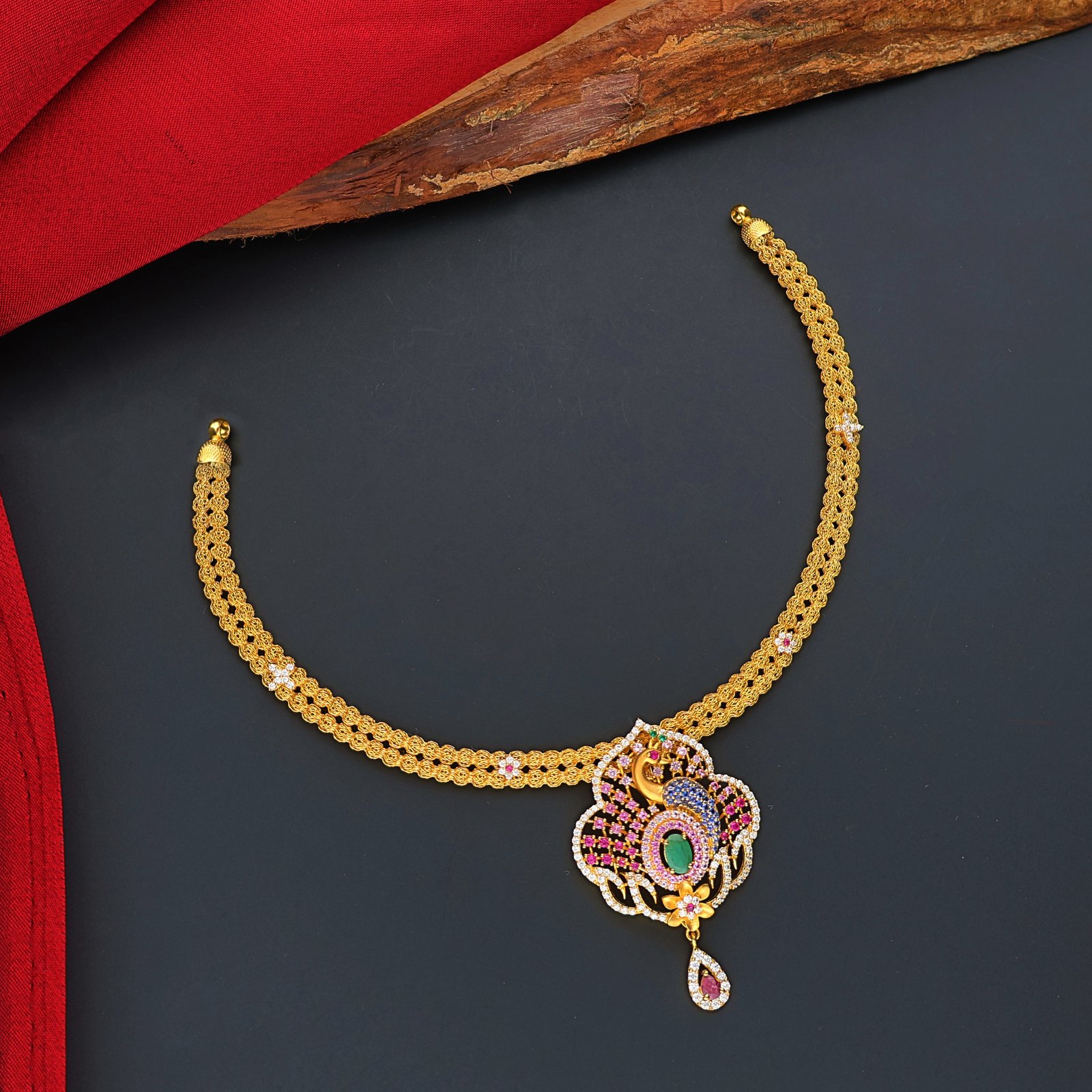 FANCY STONE NECKLACE